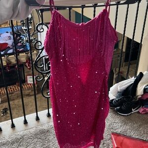 Pink Sequin Dress